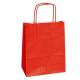 25 SHOPPERS CARTA KRAFT 22X10X29CM TWISTED ROSSO