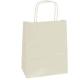 25 SHOPPERS CARTA KRAFT 26x11x34,5cm TWISTED avorio