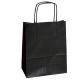 25 SHOPPERS CARTA KRAFT 45X15X50CM TWISTED nero