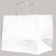 25 SHOPPERS CARTA KRAFT 32X20X33CM TWISTED LARGE BIANCO