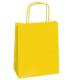 25 shoppers carta kraft 14x9x20cm twisted giallo