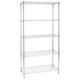 LIBRERIA 5 RIPIANI IN ACCIAIO CROMATO 36x90cm - H177cm ARCHIMEDE LIGHT