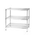 SCAFFALE 3 RIPIANI IN ACCIAIO CROMATO 60x90cm - H90cm ARCHIMEDE Kit ROBUSTO