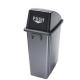 CONTENITORE Office 60Lt + COPERCHIO NERO Pushper RIFIUTO SECCO