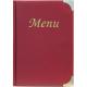 PORTA MENU' A5-23,7x17cm BORDEAUX in PVC BASIC con 4+2 BUSTE FISSE