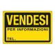 CARTELLO IN PPL 30x20cm 'VENDESI'