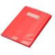 Coprimaxi in polietilene trasparente f.to A4 rosso Balmar 2000