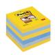 Blocco 90foglietti Post-it® Super Sticky 76x76mm 654-6SS-NY colori New York